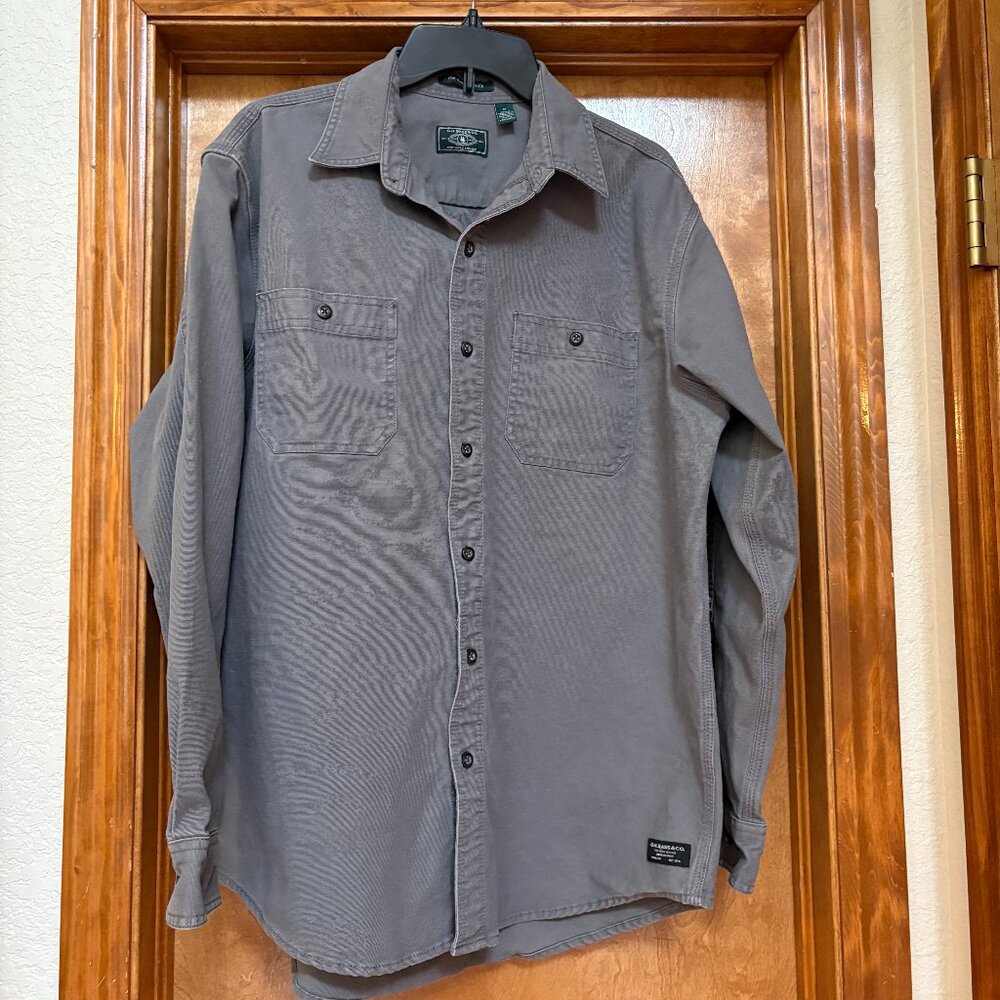 G.H. Bass And Co. Rugged Wear Double Breast Pocket Work Shirt, Size M